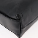 VALENTINO Hand Bag Leather Black Gold Auth BA12733A-15
