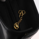 VALENTINO Hand Bag Leather Black Gold Auth BA12733A-10