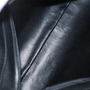 VALENTINO Hand Bag Leather Black Gold Auth BA12733A-11