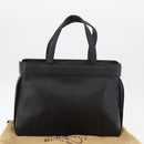VALENTINO Hand Bag Leather Black Gold Auth BA12733A-12