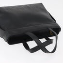 VALENTINO Hand Bag Leather Black Gold Auth BA12733A-6