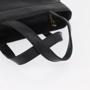 VALENTINO Hand Bag Leather Black Gold Auth BA12733A-7