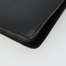 LOUIS VUITTON Epi Serie Dragonne Clutch Bag Black Noir M52612 LV Auth BA12736-15
