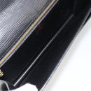 LOUIS VUITTON Epi Serie Dragonne Clutch Bag Black Noir M52612 LV Auth BA12736-10