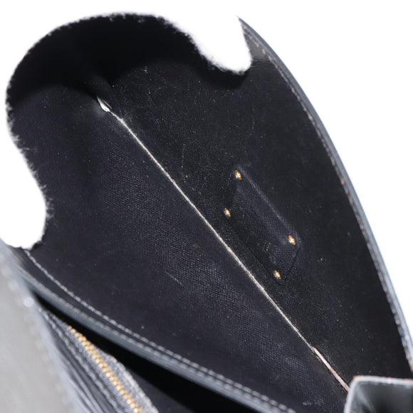 LOUIS VUITTON Epi Serie Dragonne Clutch Bag Black Noir M52612 LV Auth BA12736