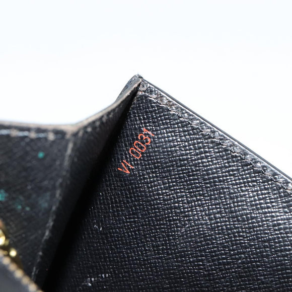 LOUIS VUITTON Epi Serie Dragonne Clutch Bag Black Noir M52612 LV Auth BA12736