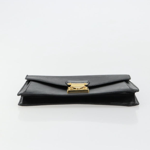 LOUIS VUITTON Epi Serie Dragonne Clutch Bag Black Noir M52612 LV Auth BA12736