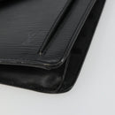 LOUIS VUITTON Epi Serie Dragonne Clutch Bag Black Noir M52612 LV Auth BA12736-7