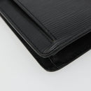 LOUIS VUITTON Epi Serie Dragonne Clutch Bag Black Noir M52612 LV Auth BA12736-14