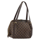 LOUIS VUITTON Damier Ebene Belem MM Hand Bag N51174 LV Auth BA12741-1