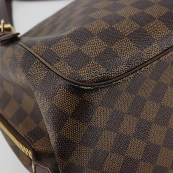 LOUIS VUITTON Damier Ebene Belem MM Handtas N51174 LV Auth BA12741