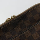 LOUIS VUITTON Damier Ebene Belem MM Hand Bag N51174 LV Auth BA12741-9