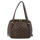 LOUIS VUITTON Damier Ebene Belem MM Hand Bag N51174 LV Auth BA12741-2