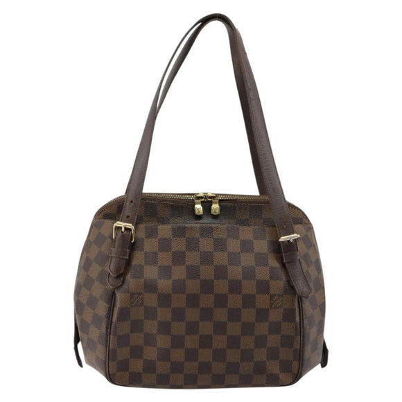 LOUIS VUITTON Damier Ebene Belem MM Hand Bag N51174 LV Auth BA12741