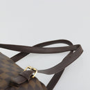 LOUIS VUITTON Damier Ebene Belem MM Hand Bag N51174 LV Auth BA12741-14