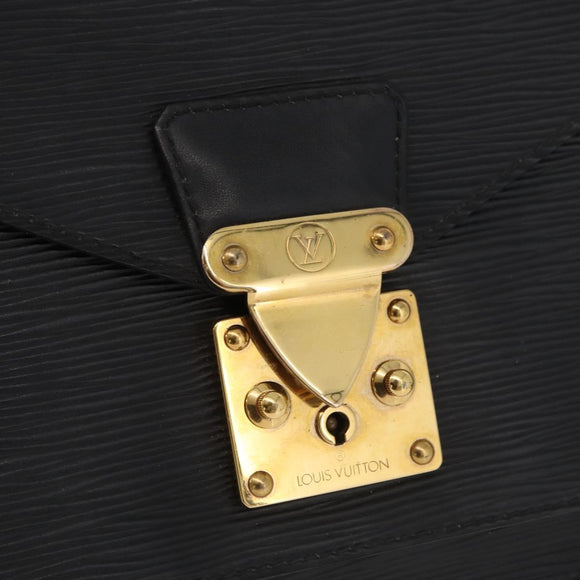 LOUIS VUITTON Epi Monceau 28 Hand Bag Black M52122 LV Auth BA12742