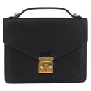 LOUIS VUITTON Epi Monceau 28 Hand Bag Black M52122 LV Auth BA12742-13