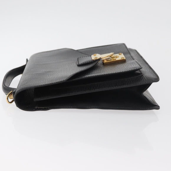 LOUIS VUITTON Epi Monceau 28 Hand Bag Black M52122 LV Auth BA12742