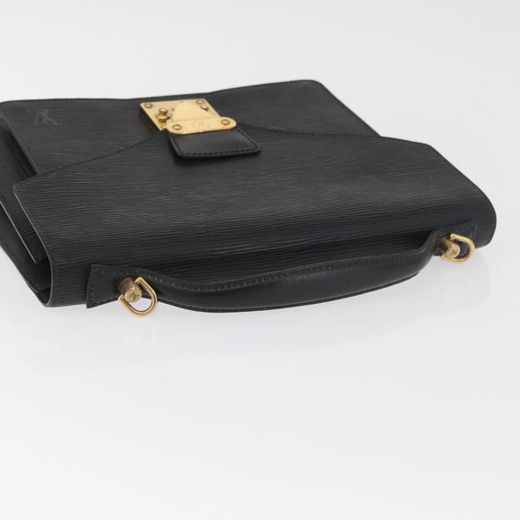 LOUIS VUITTON Epi Monceau 28 Hand Bag Black M52122 LV Auth BA12742