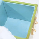LOUIS VUITTON Vernis Bleecker Cosmetic Pouch Baby Blue M91003 Auth BA12747-20
