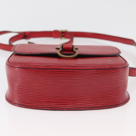 LOUIS VUITTON Epi Saint Cloud PM Shoulder Bag Red M52217 LV Auth BA12748