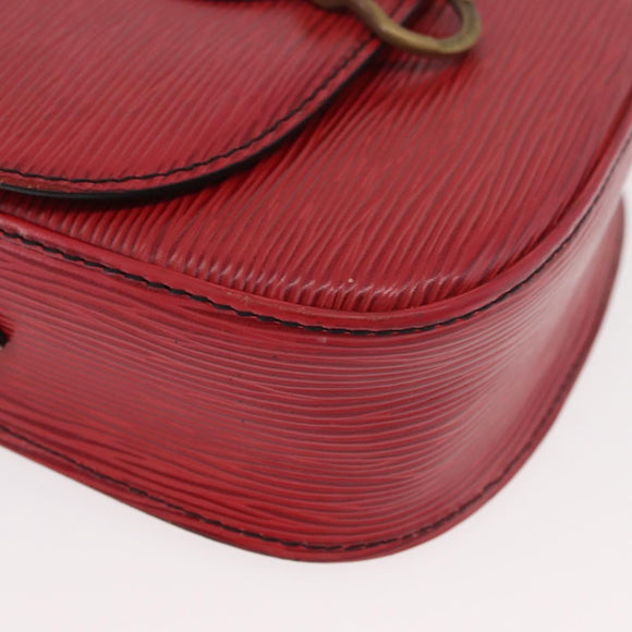LOUIS VUITTON Epi Saint Cloud PM Shoulder Bag Red M52217 LV Auth BA12748