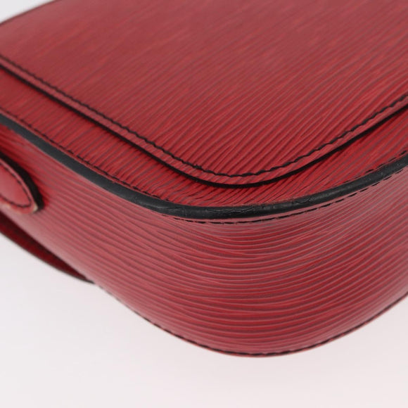 LOUIS VUITTON Epi Saint Cloud PM Shoulder Bag Red M52217 LV Auth BA12748