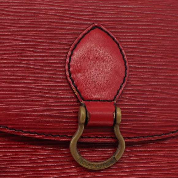 LOUIS VUITTON Epi Saint Cloud PM Shoulder Bag Red M52217 LV Auth BA12748