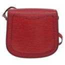 LOUIS VUITTON Epi Saint Cloud PM Shoulder Bag Red M52217 LV Auth BA12748-2