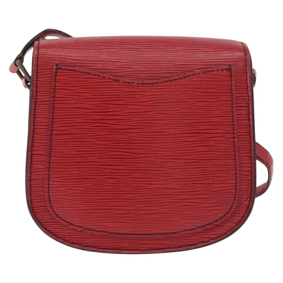 LOUIS VUITTON Epi Saint Cloud PM Shoulder Bag Red M52217 LV Auth BA12748