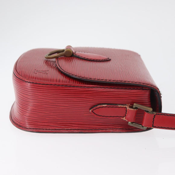LOUIS VUITTON Epi Saint Cloud PM Shoulder Bag Red M52217 LV Auth BA12748