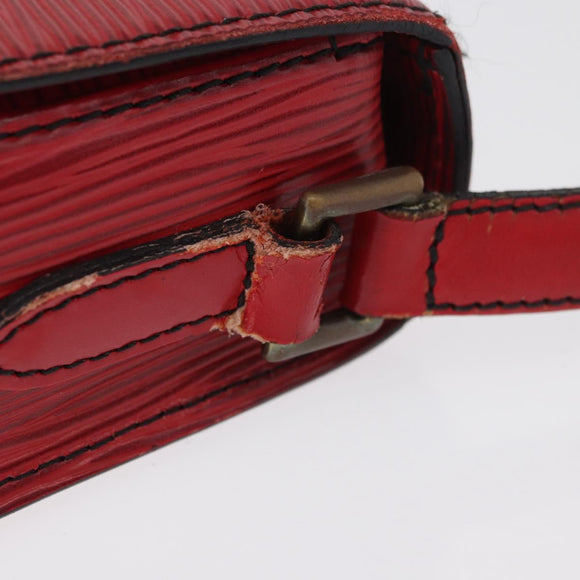LOUIS VUITTON Epi Saint Cloud PM Shoulder Bag Red M52217 LV Auth BA12748