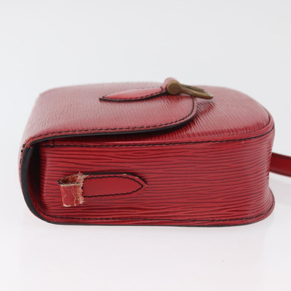 LOUIS VUITTON Epi Saint Cloud PM Shoulder Bag Red M52217 LV Auth BA12748