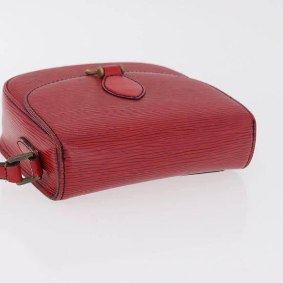 LOUIS VUITTON Epi Saint Cloud PM Shoulder Bag Red M52217 LV Auth BA12748