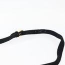 Gianni Versace Shoulder Bag Velor Black Gold Auth BA12750A-8