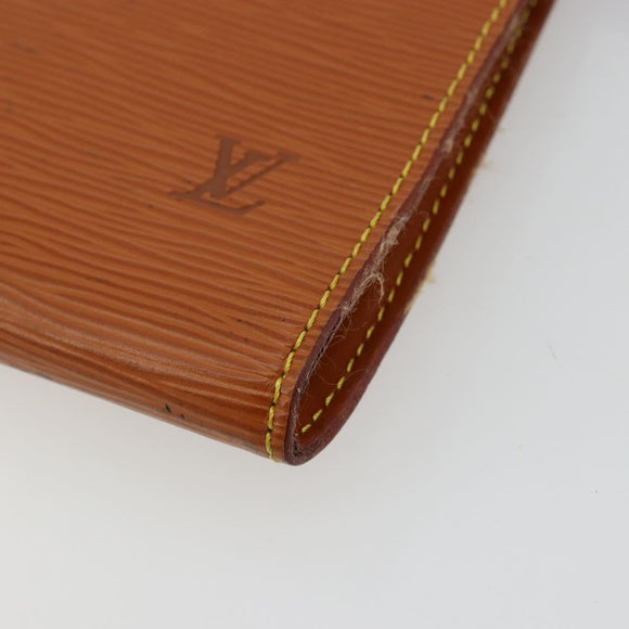 LOUIS VUITTON Epi Pochette Accessoires Pouch Brown M52953 LV Auth BA12751