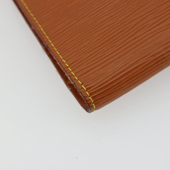 LOUIS VUITTON Epi Pochette Accessoires Pouch Brown M52953 LV Auth BA12751