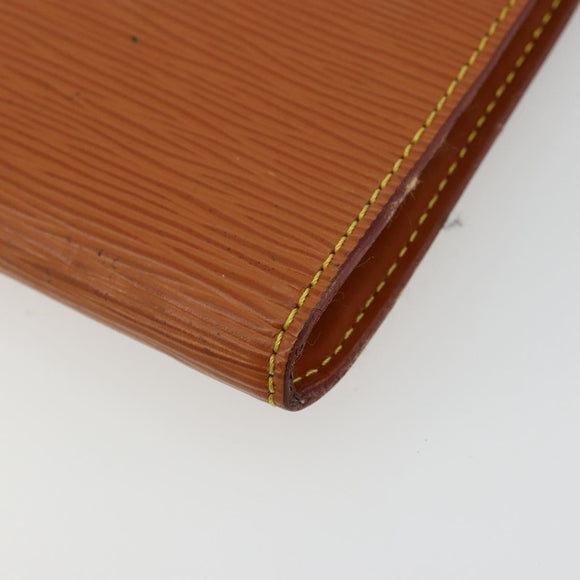 LOUIS VUITTON Epi Pochette Accessoires Pouch Brown M52953 LV Auth BA12751