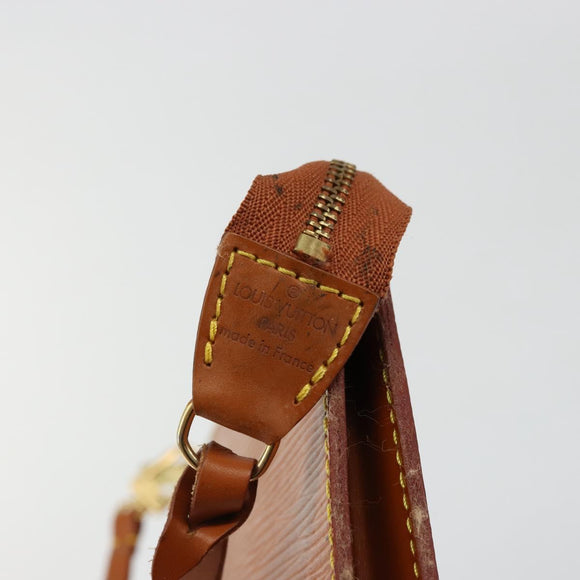 LOUIS VUITTON Epi Pochette Accessoires Pouch Brown M52953 LV Auth BA12751