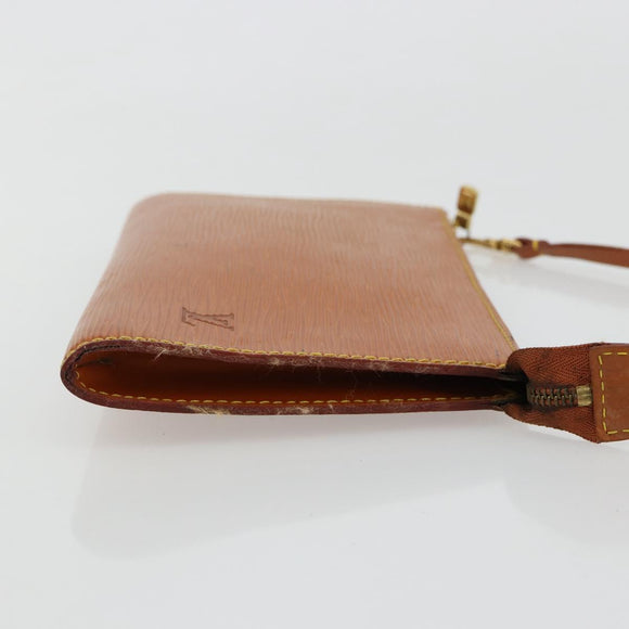 LOUIS VUITTON Epi Pochette Accessoires Pouch Brown M52953 LV Auth BA12751