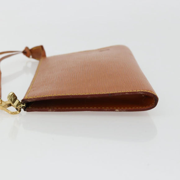 LOUIS VUITTON Epi Pochette Accessoires Pouch Brown M52953 LV Auth BA12751