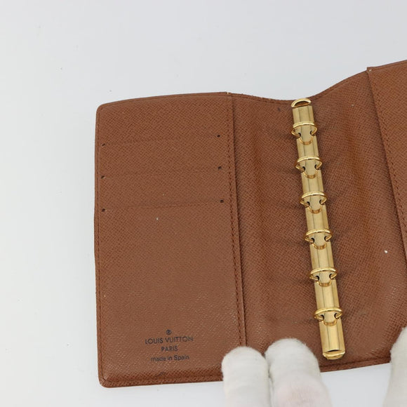 LOUIS VUITTON Monogram Agenda PM Dagplannerhoes R20005 LV Auth BA12752