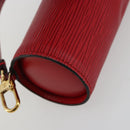 LOUIS VUITTON Epi Soufflot Pouch Accessory Pouch Red LV Auth BA12754A-16