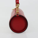 LOUIS VUITTON Epi Soufflot Pouch Accessory Pouch Red LV Auth BA12754A-3