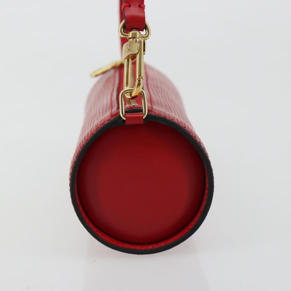 LOUIS VUITTON Epi Soufflot Pouch Accessory Pouch Red LV Auth BA12754A