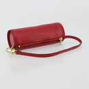 LOUIS VUITTON Epi Soufflot Pouch Accessory Pouch Red LV Auth BA12754A-7
