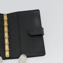 LOUIS VUITTON Epi Agenda PM Day Planner Cover Black R20092 LV Auth BA12755-18