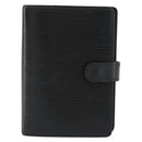 LOUIS VUITTON Epi Agenda PM Day Planner Cover Black R20092 LV Auth BA12755-13
