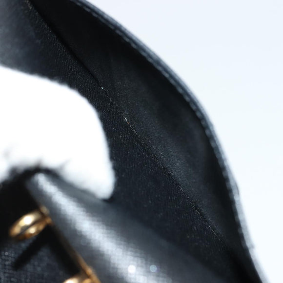 LOUIS VUITTON Epi Agenda PM Day Planner Cover Black R20092 LV Auth BA12755