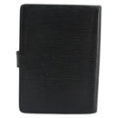 LOUIS VUITTON Epi Agenda PM Day Planner Cover Black R20092 LV Auth BA12755-2